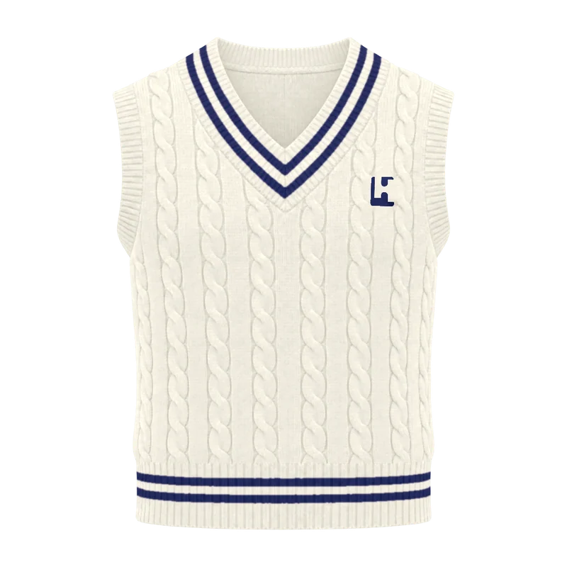 Custom Cricket Cable-knit Vest